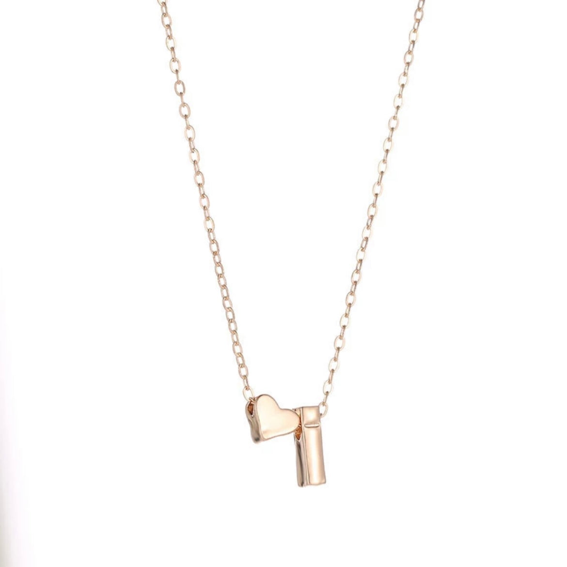 Initial heart Necklace