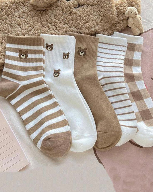 Bear Crew Socks set (5pairs)