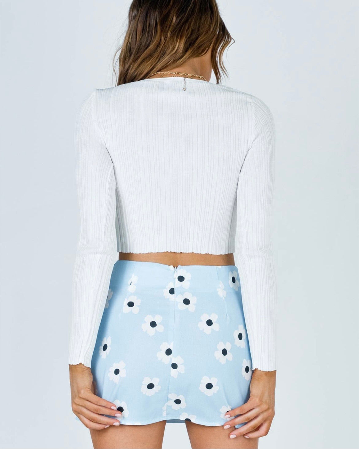 Shelly Blue mini skirt