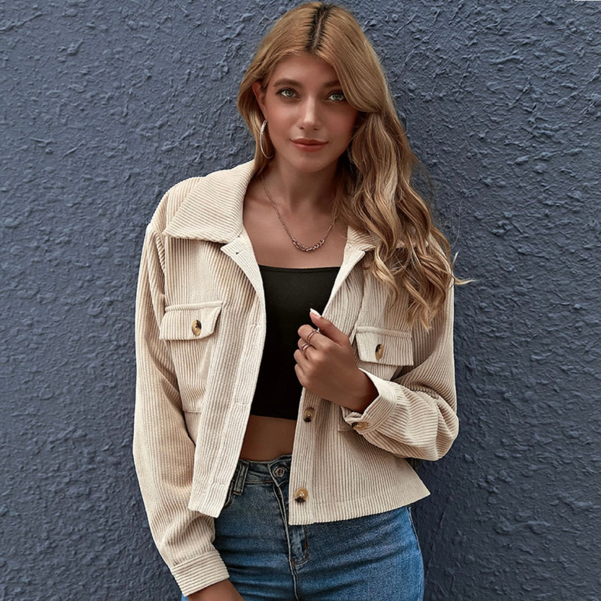 Lapel pocket front coat