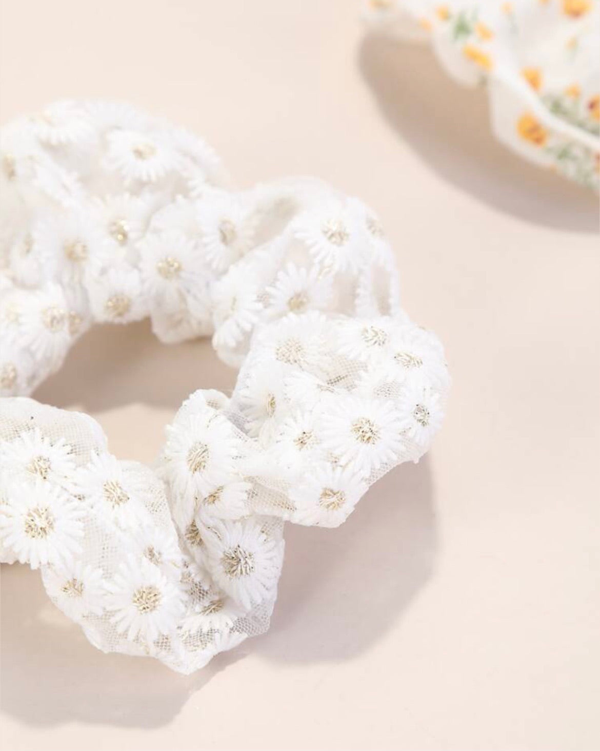 Floral Scrunchies set