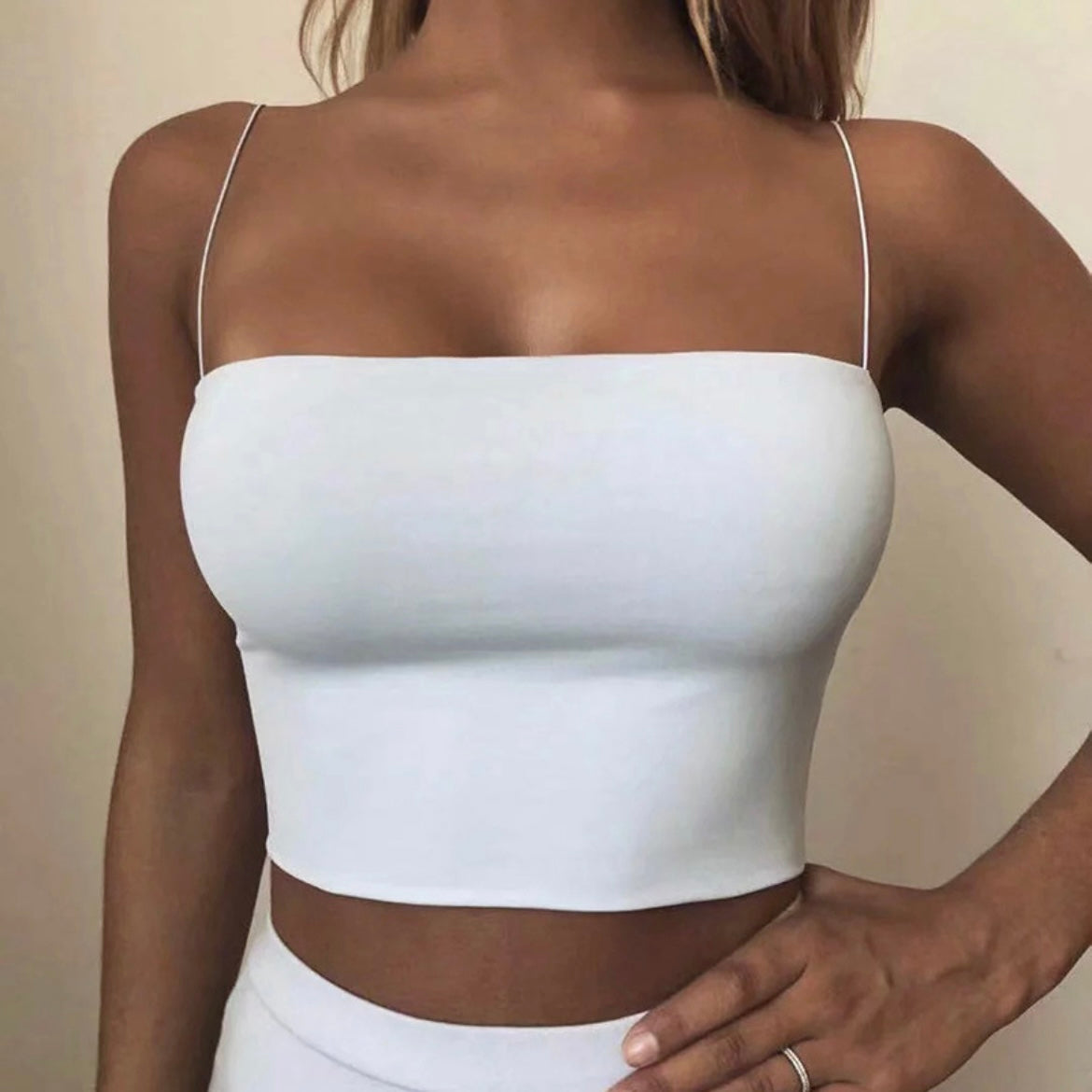 Sleeveless Cami Tube Top