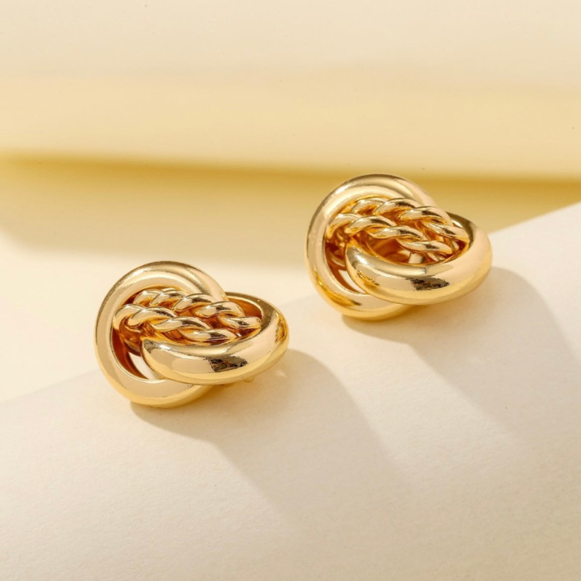 Twisted design Alloy Stud Earrings