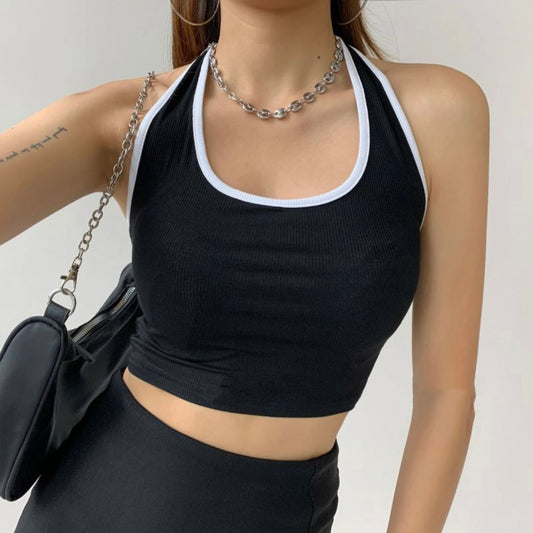 Lauren halter neck crop top