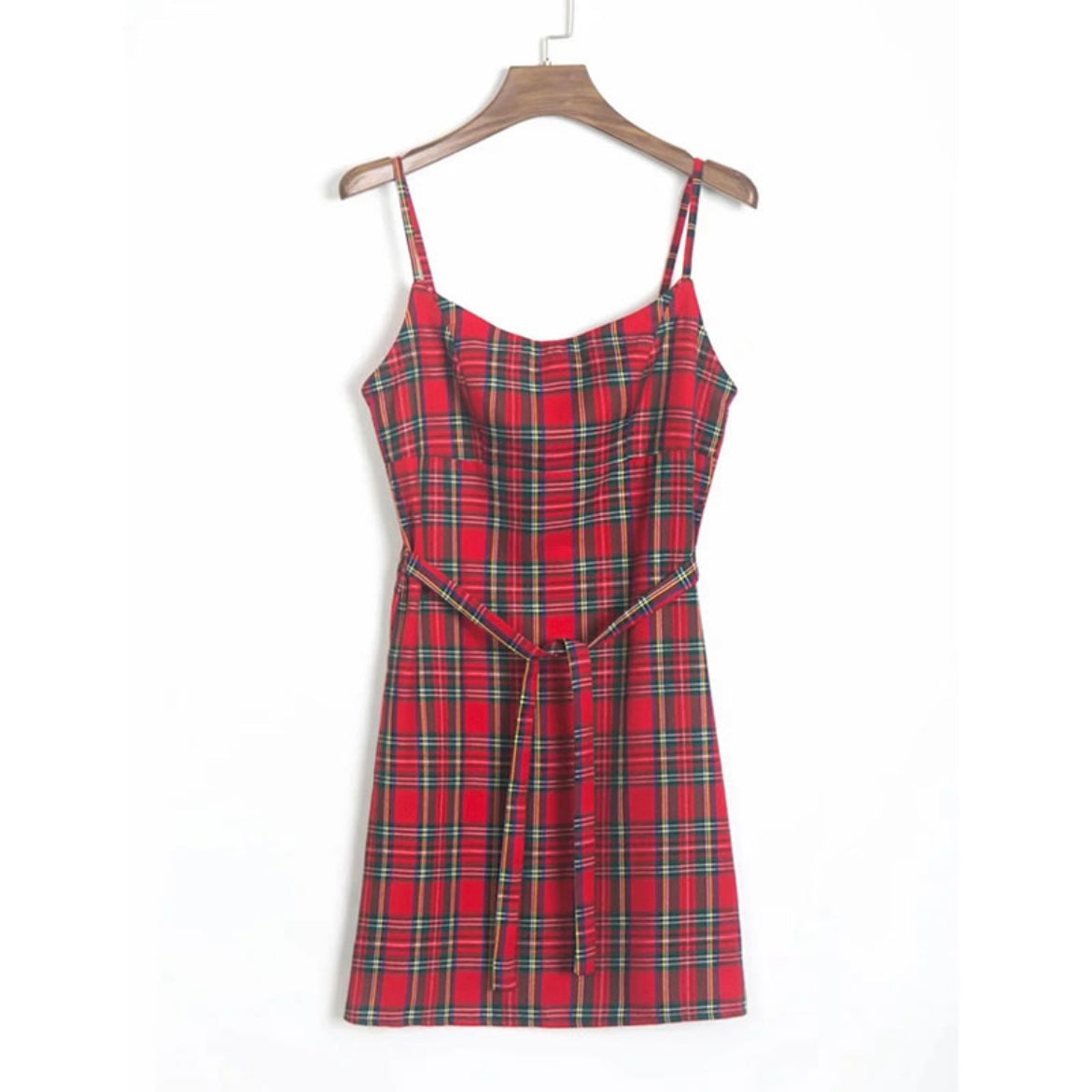 Plaid Sleeveless Dress