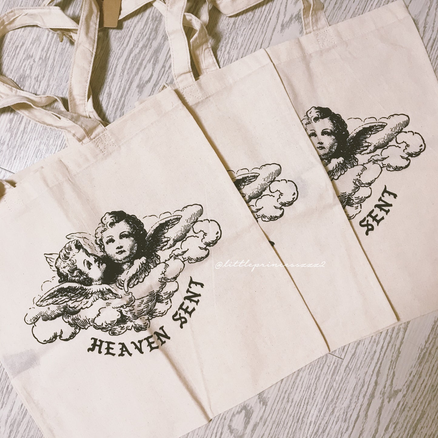 Heaven sent tote bag