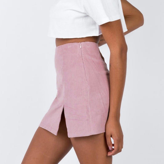 Corduroy Slit Skirt