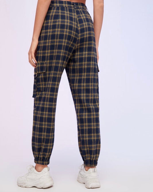 Yellow Plaid Jogger