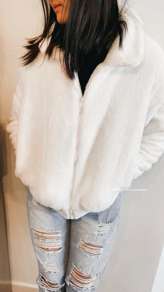 Lapel Fluffy Teddy Coat