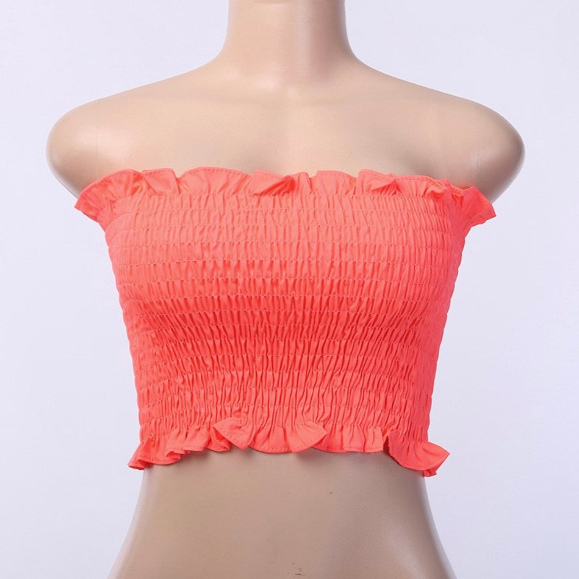 Ruffled Tube Top