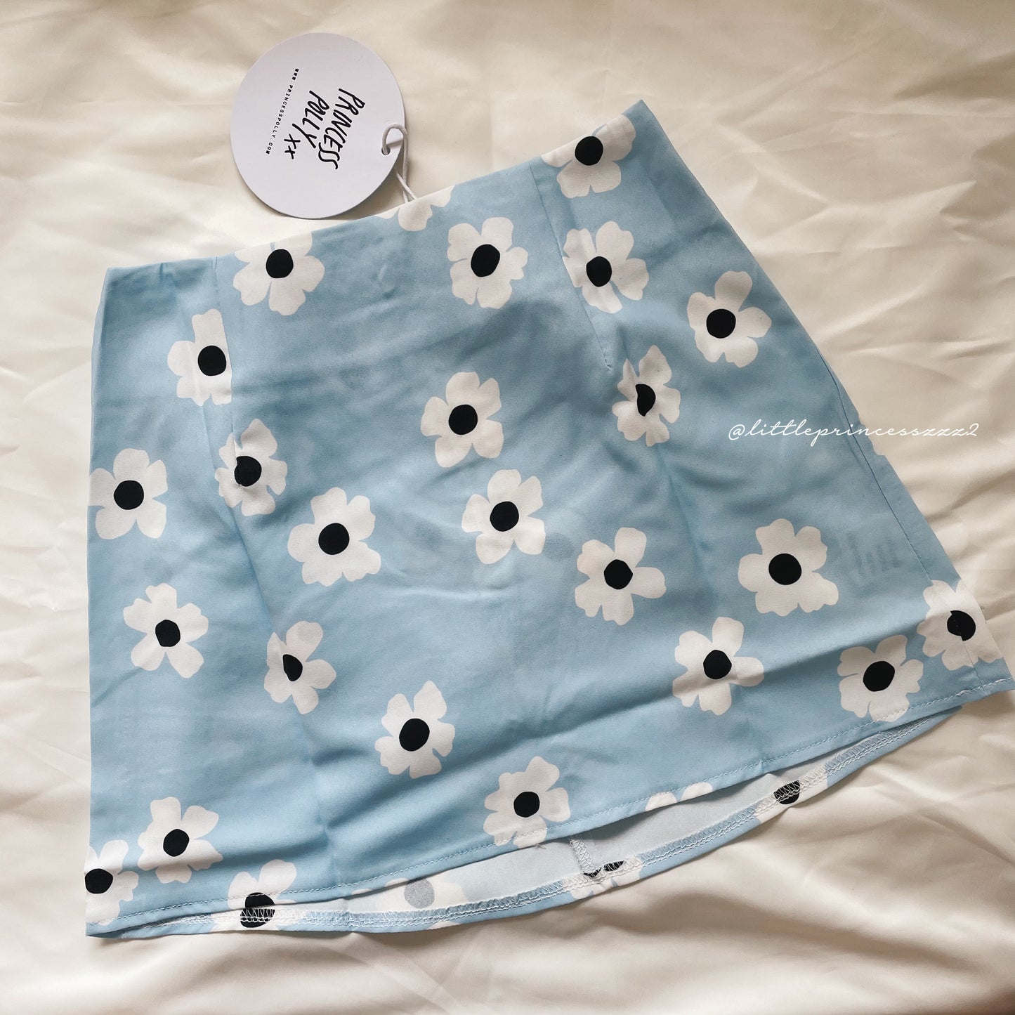 Shelly Blue mini skirt