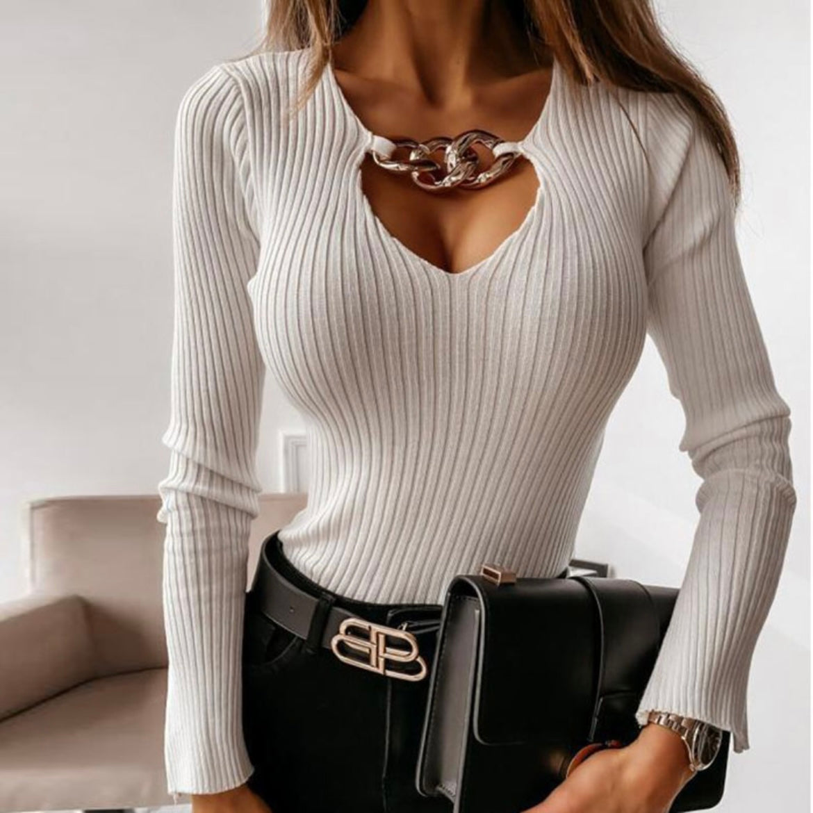 Caroline Chain Top