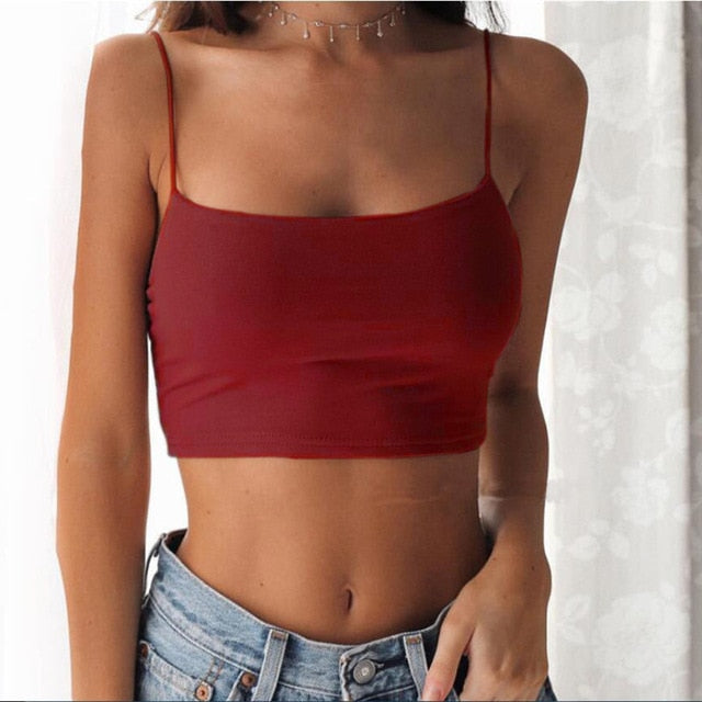 Sleeveless Cropped Top