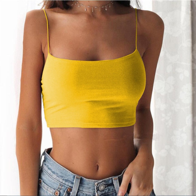 Sleeveless Cropped Top