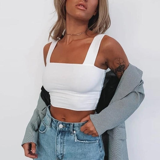 Square Neck Crop Top