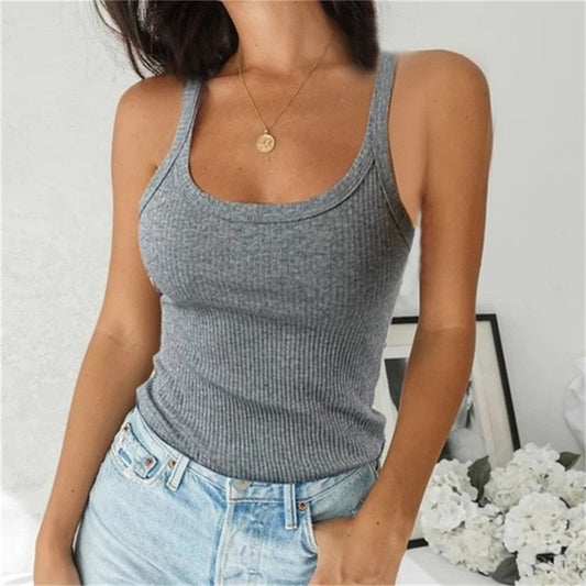 Women Sleeveless Spaghetti Vest