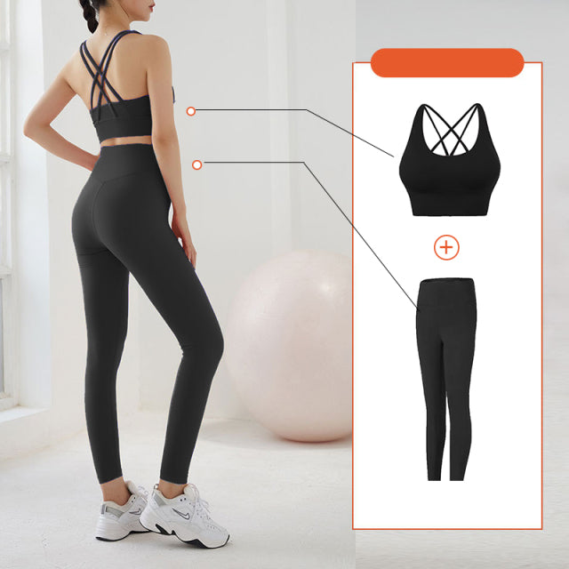 Solid High Waist Seamless Full Length Leggings