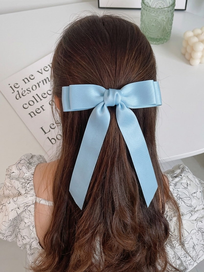 Ribbon hair clips