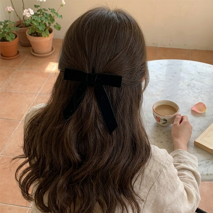 Ribbon hair clips