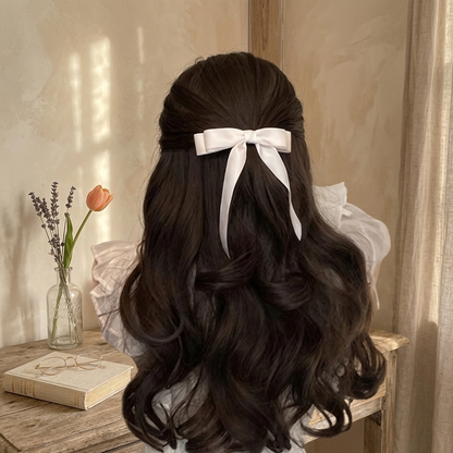Ribbon hair clips