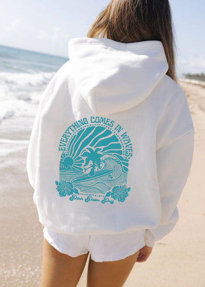 Everything comes in waves Hoodie