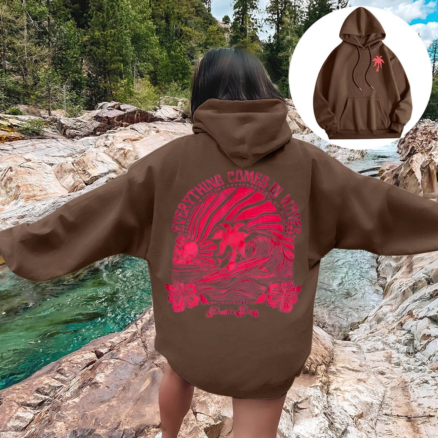 Everything comes in waves Hoodie