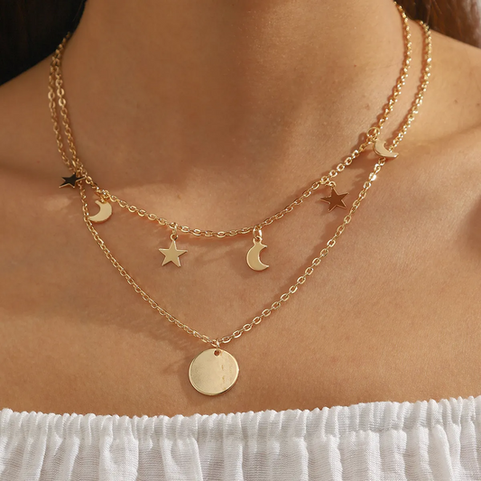 Star Moon Necklace