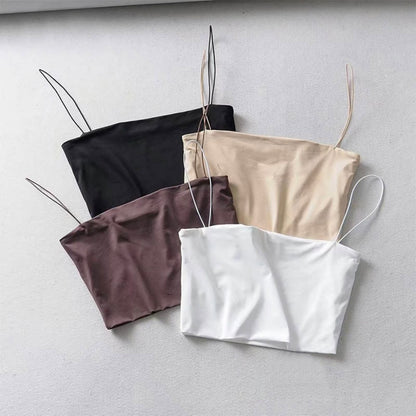 Sleeveless Cami Tube Top
