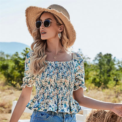 Nora Riffled Blouse