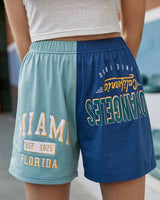 Graphic Two Tone Shorts