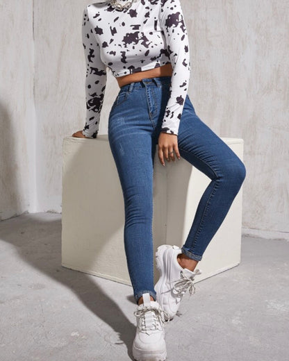 High Waist Skinny Jeans
