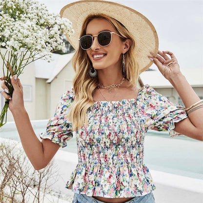 Nora Riffled Blouse