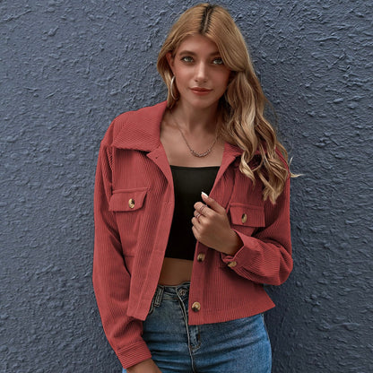 Lapel pocket front coat
