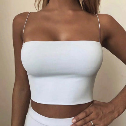 Sleeveless Cami Tube Top
