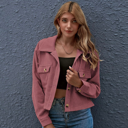 Lapel pocket front coat