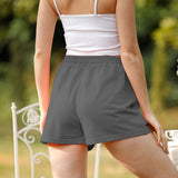High-waisted Drawstring Casual Shorts