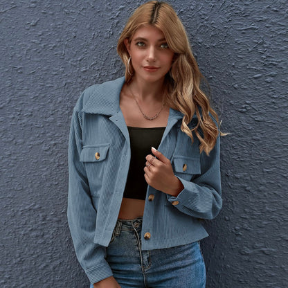 Lapel pocket front coat