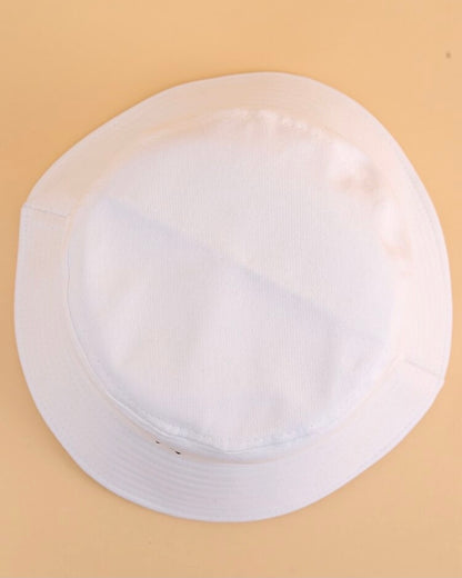 Smile Embroidery Bucket Hat