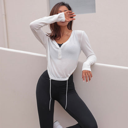 Long Sleeve V-neck Top