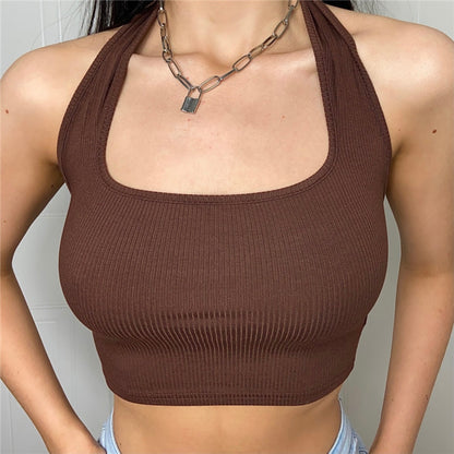 Zoey Halter Crop Top