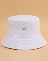 Smile Embroidery Bucket Hat