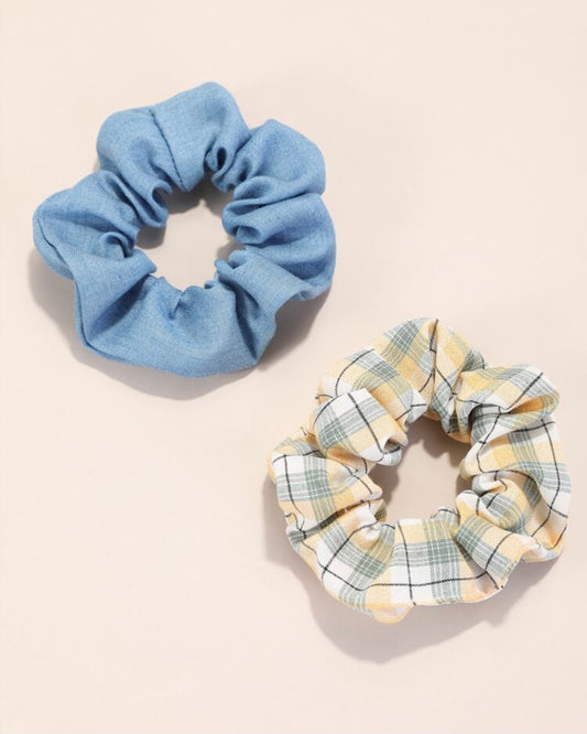 Floral Scrunchies set