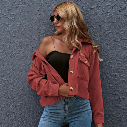 Lapel pocket front coat