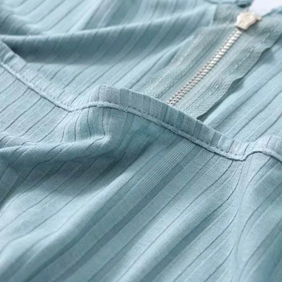 Stella Halter Zipper Top