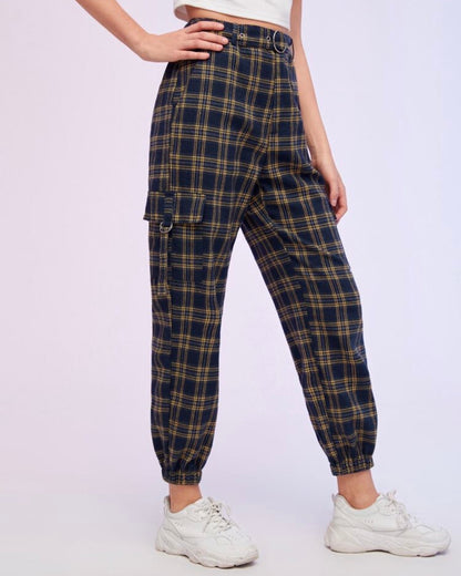 Yellow Plaid Jogger