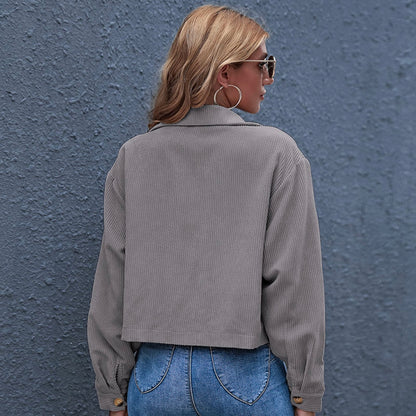 Lapel pocket front coat