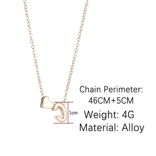 Initial heart Necklace