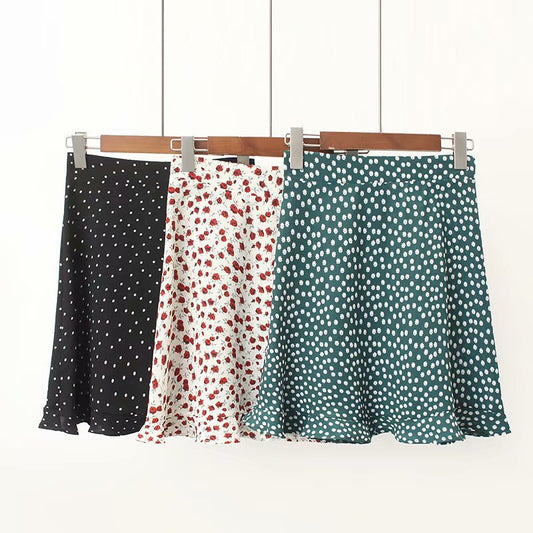 Floral High-Waist Skirt