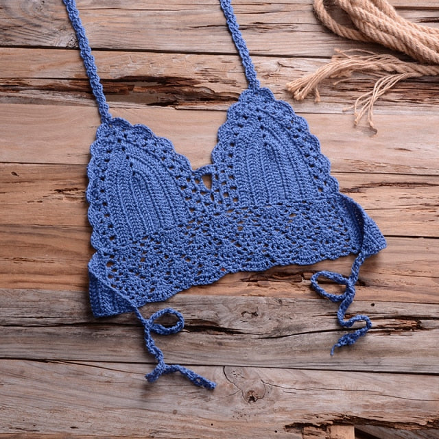 Shells Tassel Knitted Crochet Swimsuit